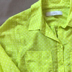 Sheer silk blend blouse by Loft - see description